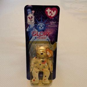 Ty Teenie Beanie Baby Glory the Bear in Original Unopened Packaging with Tag